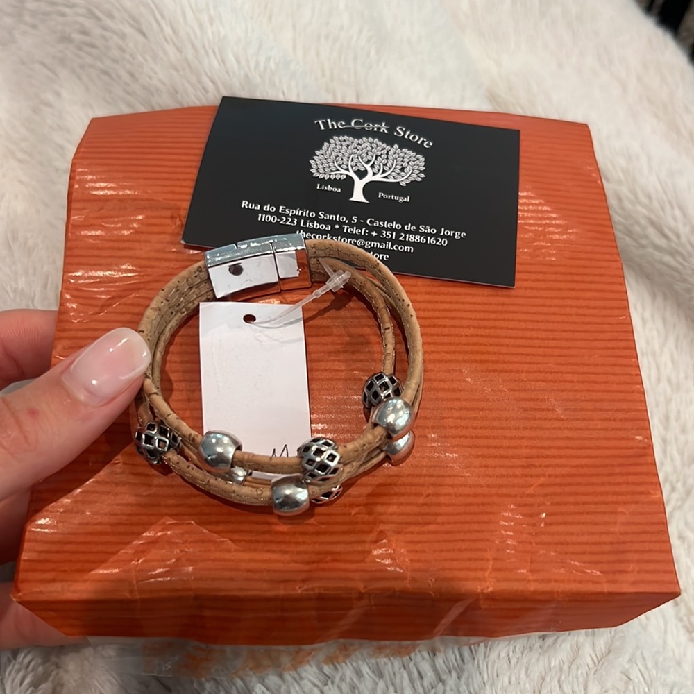 straight from Portugal cork bracelet